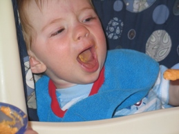 Andrew opens wide