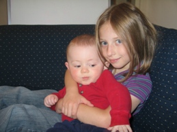 Mandi holding Ryan